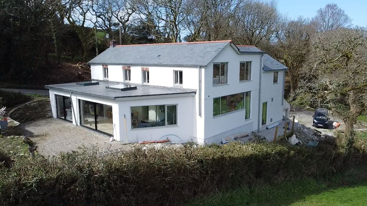 Mitchell & Andrew Building Services — Completed home and extension from above